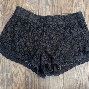 Talula black lace shorts size Small EUC